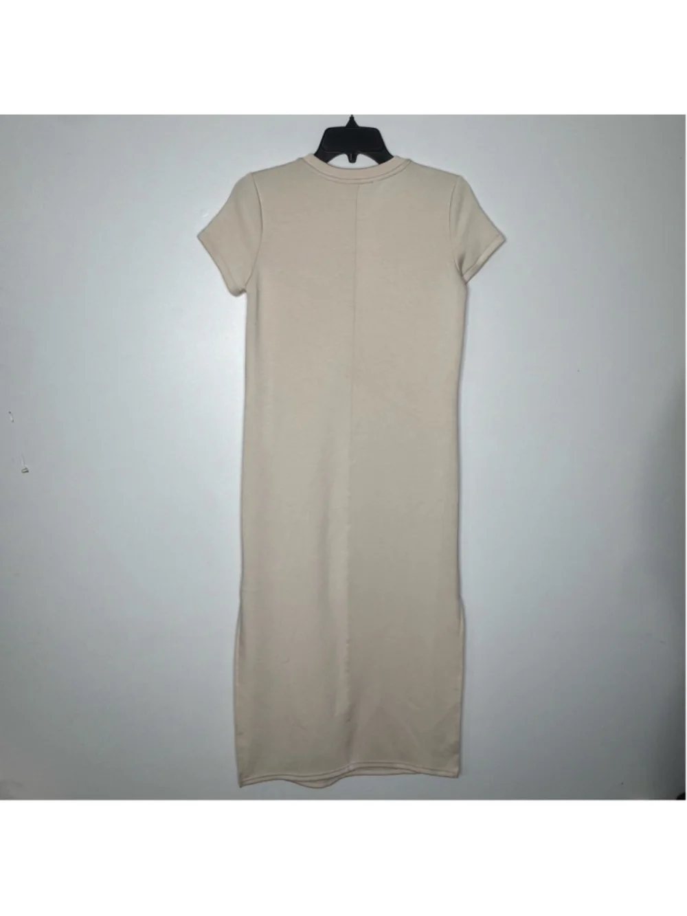 Magaschoni Sand Shell Short Sleeve Midi T-Shirt Dress | Size XS | NWT